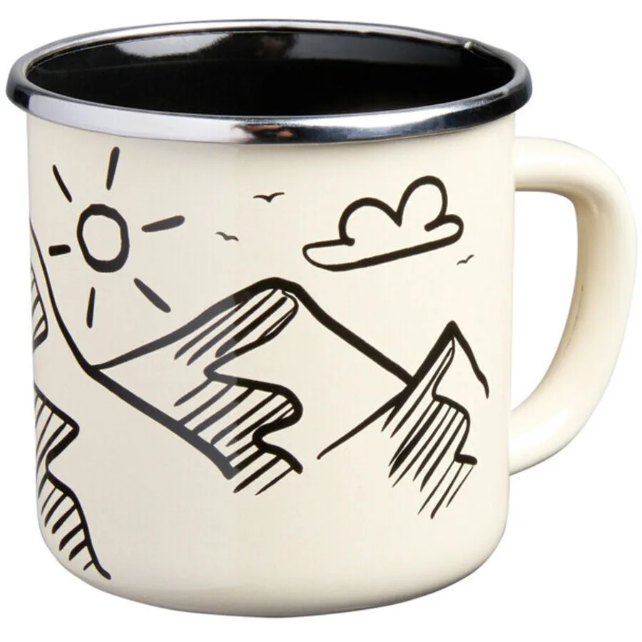 Tasse Nouvel beige Aluminum, emailliert H 12 cm 400 ml