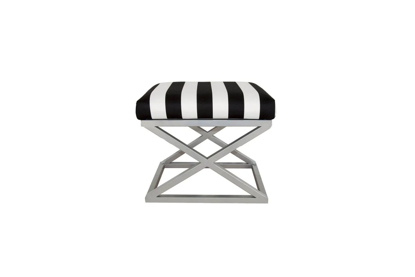 Gillie Sittpuff 40 cm - Silver/Vit/Svart