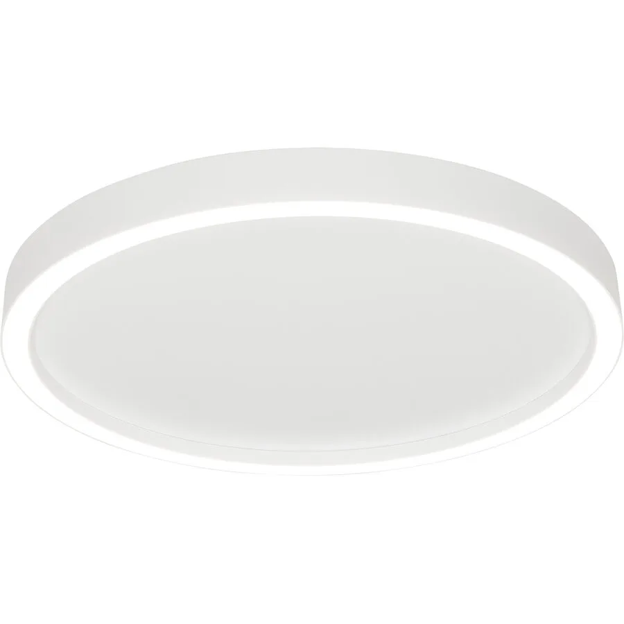 Bopp Deckenlampe Aura Weiss/Silber Aluminium - Farbe: Aluminium/Weiss - LED - Lichtfarbe: Extra warmweiss - LED Energiesparlampen