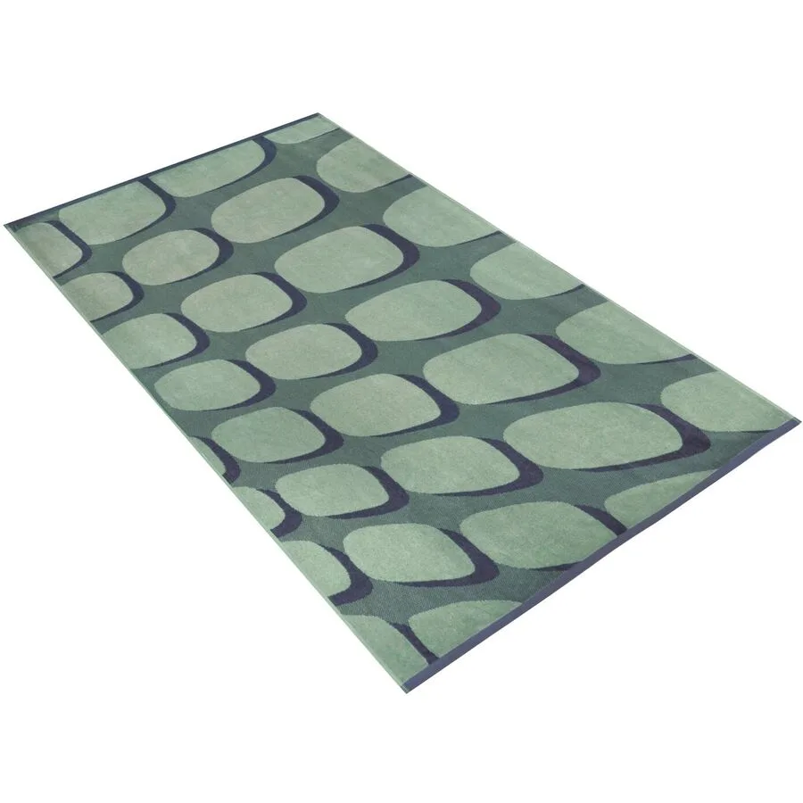 Vossen Strandtuch Shadow play Soft Green Baumwolle