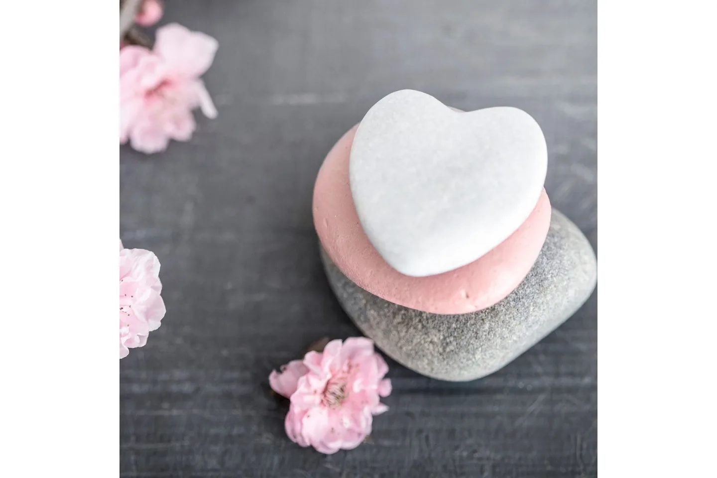 Tavla Heart Stone - 30x30 cm