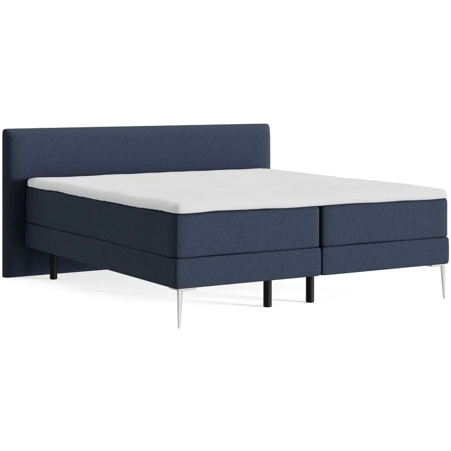 Boxspringbett Bela dunkelblau Stoff 180 x 200 cm - Möbel Konfigurator: Traummöbel individuell zusammenstellen