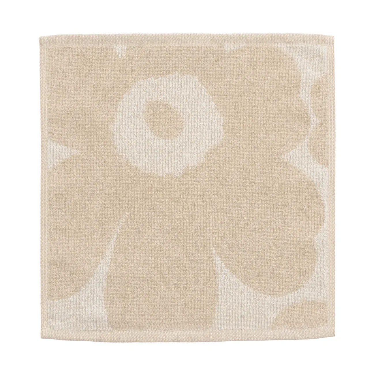 Marimekko Unikko Mini Handtuch 30x30cm Off white-leinen