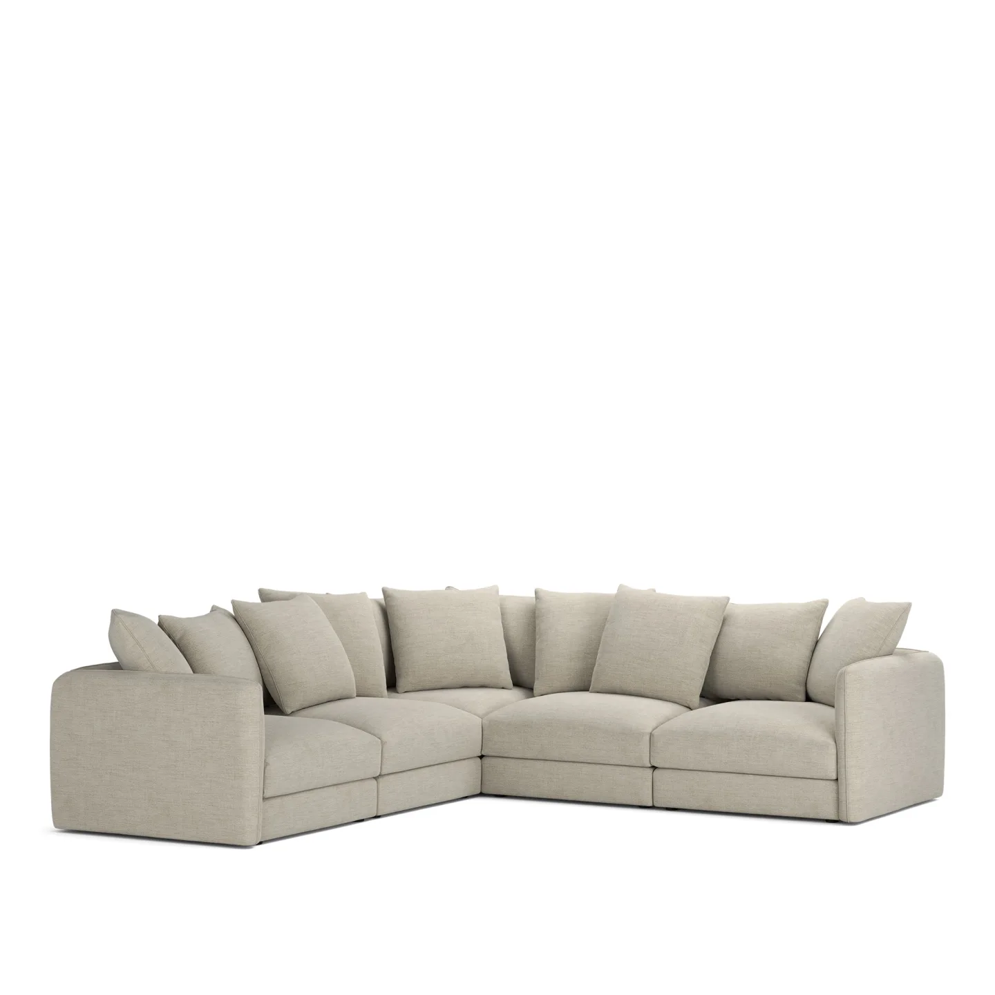 NOGA - Pavarotti 5-Seater Corner, Removable Cover, Cushion Variant 01, Sienna 102 - Soffor - Grå