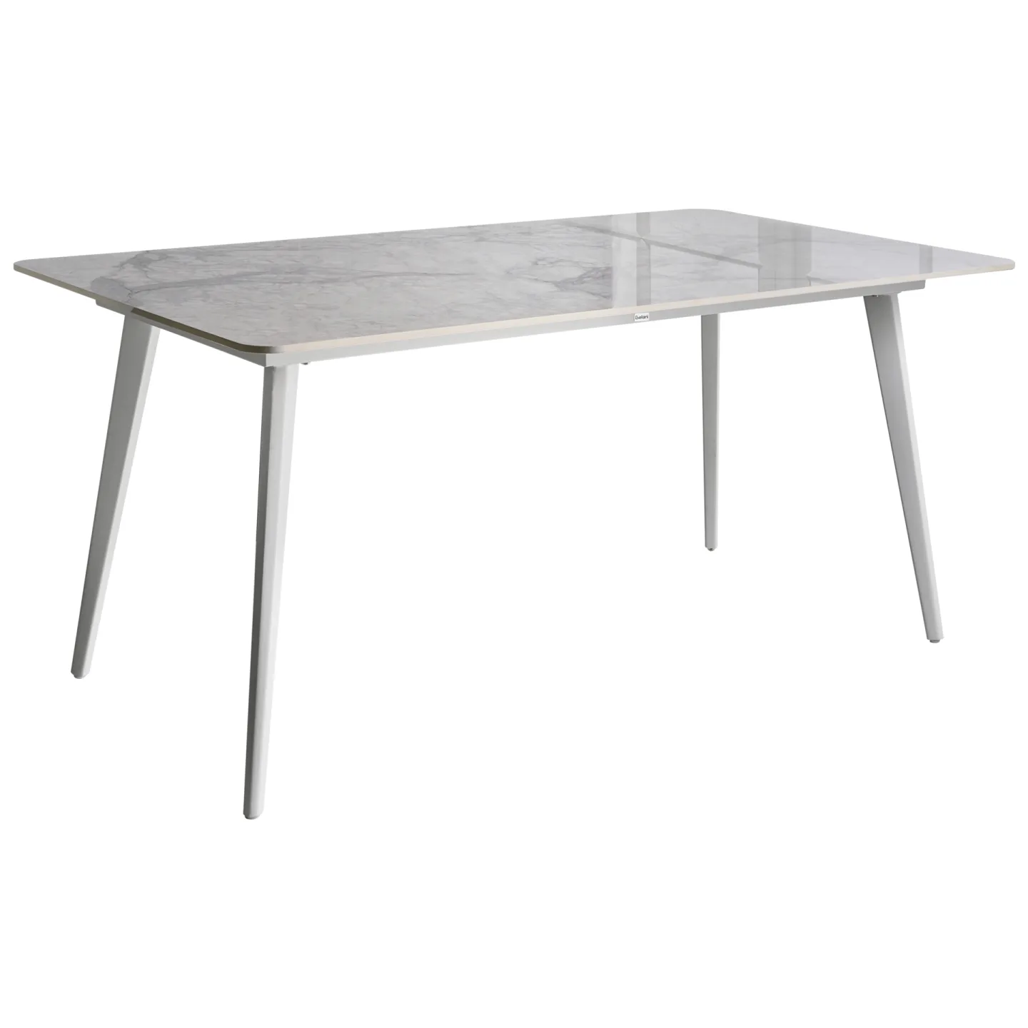 Matbord utomhus Rodallo 90x160 cm Sten - Vit