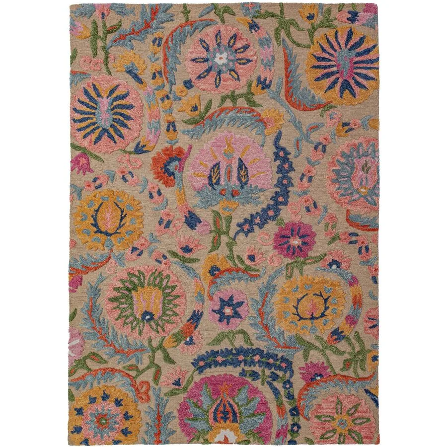 Teppich Amelor Mehrfarbig 100% Wolle 140 x 200 cm