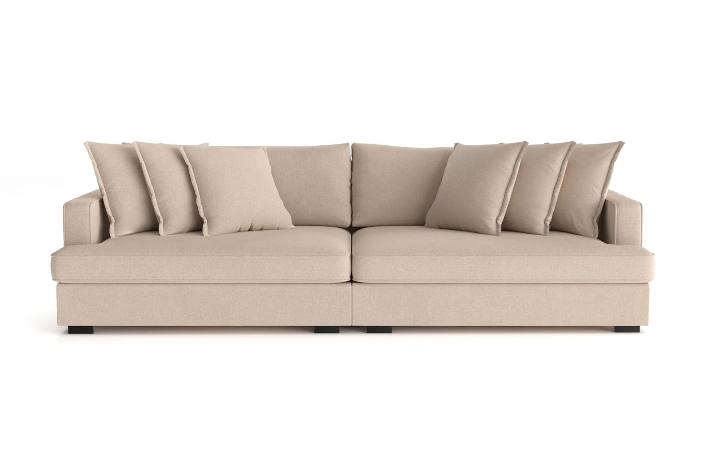 Rossita Lyx 4-sits Extra djup Soffa i Tyg - Beige