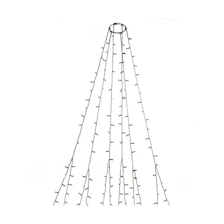 Konstsmide Julgransslinga 270 ljus 180 cm Svart