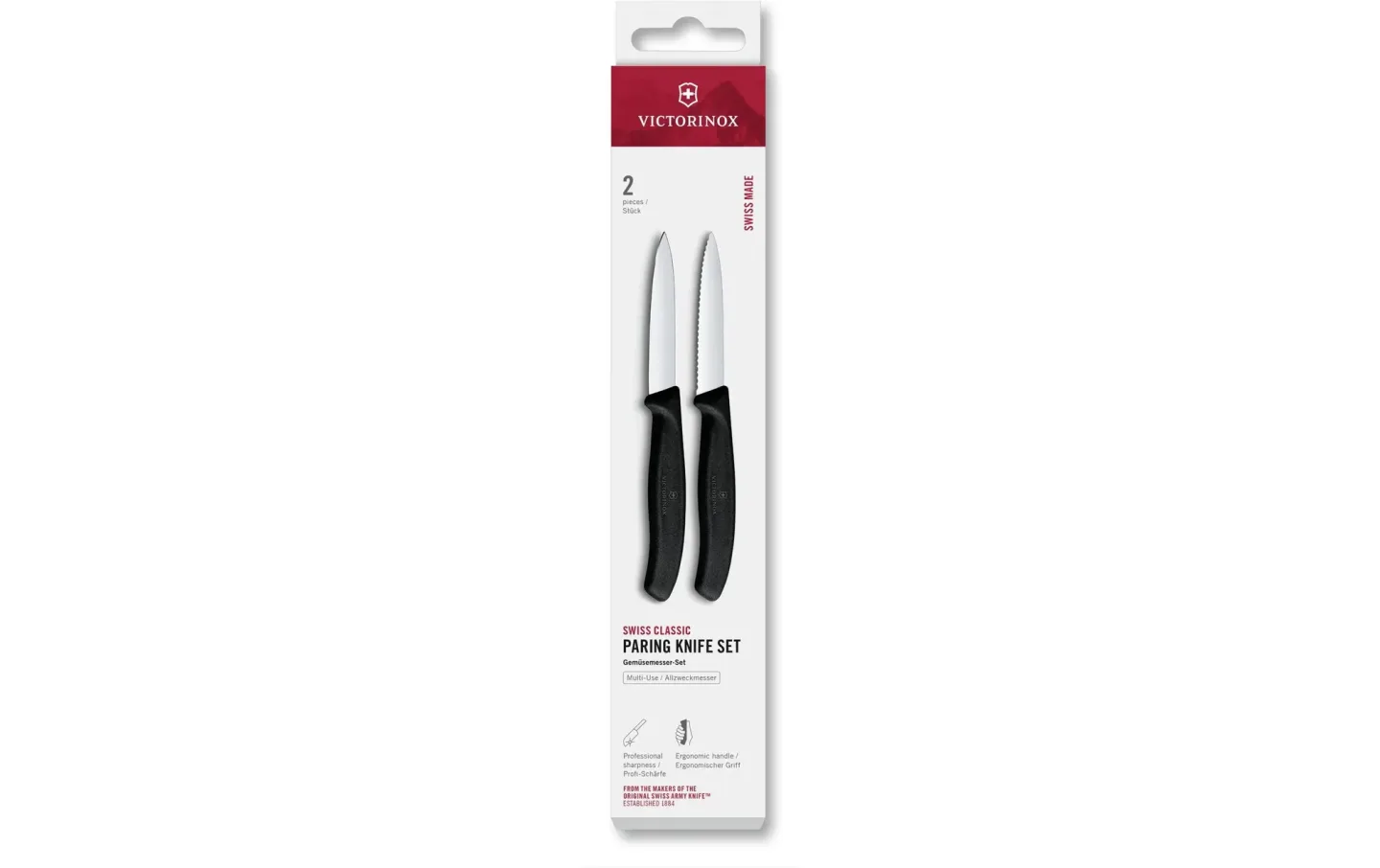 Alltron Messer-Set Swiss Classic, 8 cm, 2 Stück Von Victorinox Schwarz | Schubiger Möbel