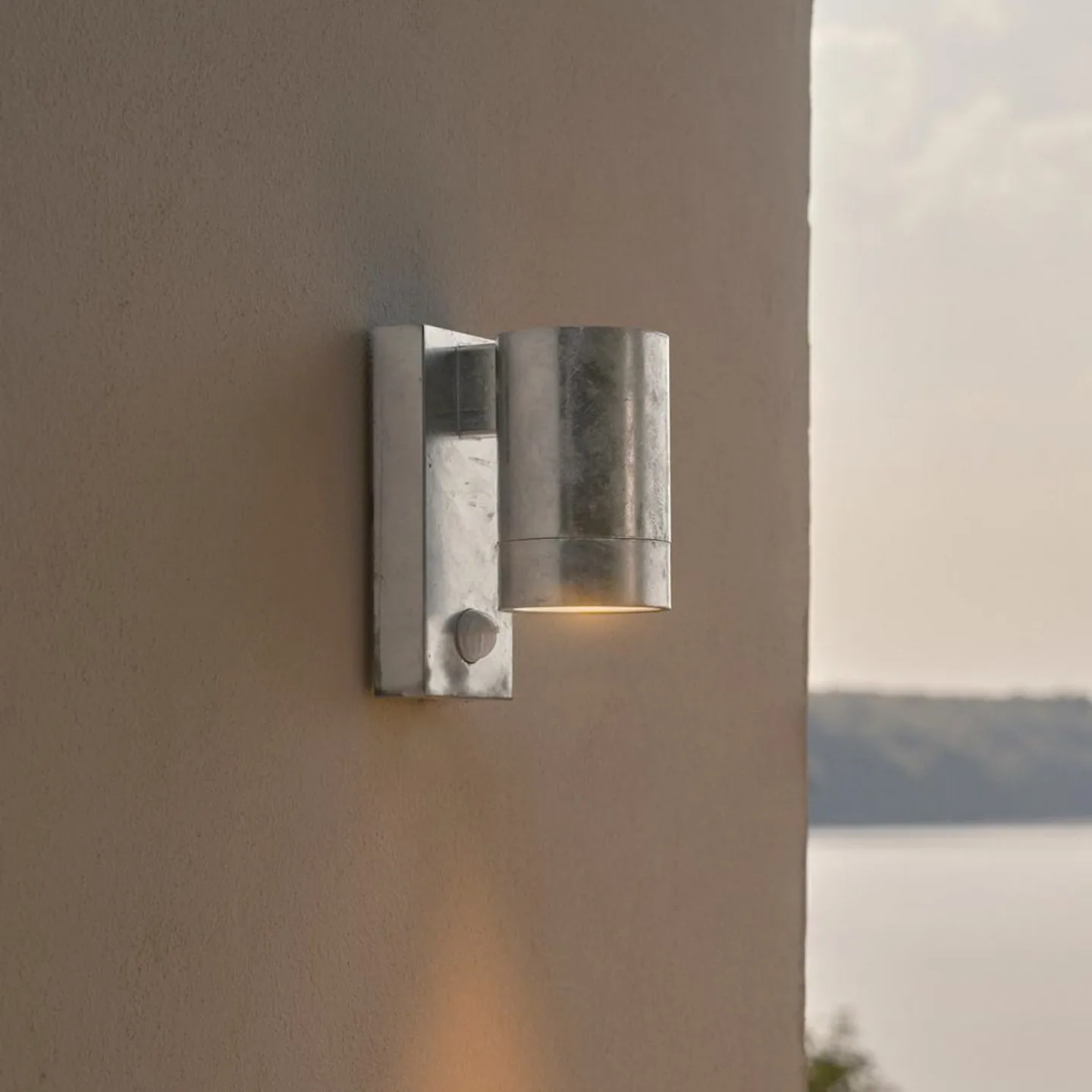 Tin Maxi Draußen Wandleuchte w/Sensor Verzinkt Stahl - Nordlux - Modern - Einflammig