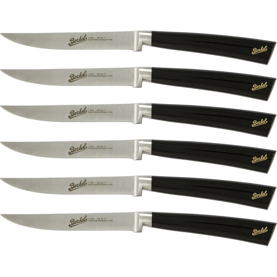 Berkel Steakmesser-Set Elegance schwarz Stahl 11 cm