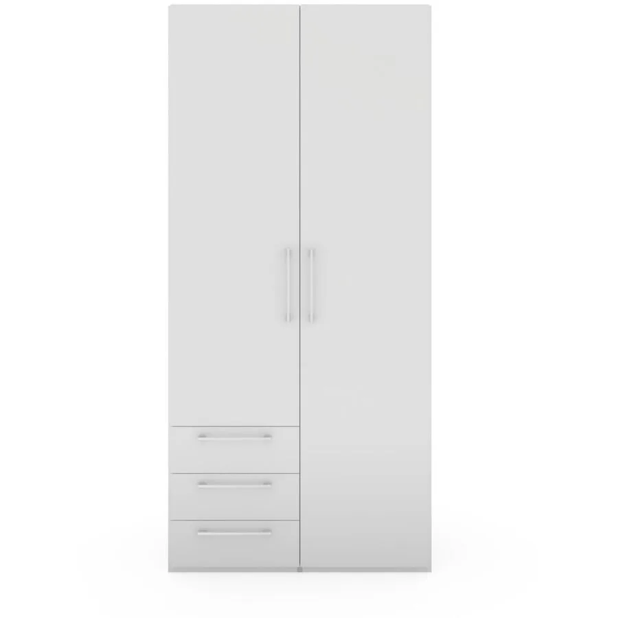 Kleiderschrank Window weiss Holzwerkstoff B 99.5 cm