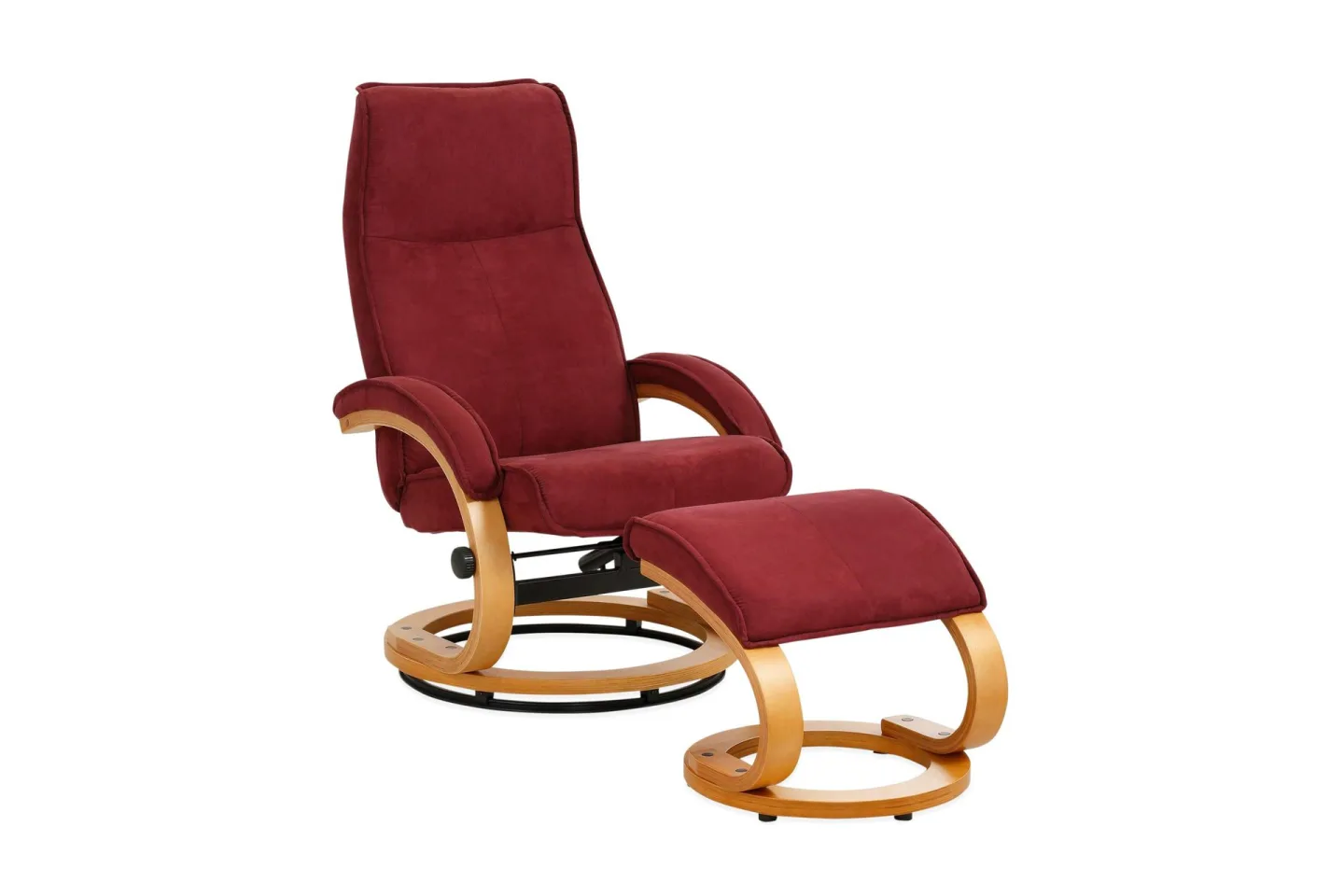Reclinerfåtölj Loft24 Pasha Reclinerfåtölj Microfiber Röd -