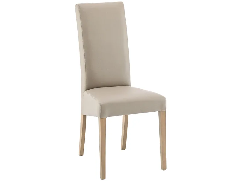 Stuhl BOSTON Synthetisches Leder beige