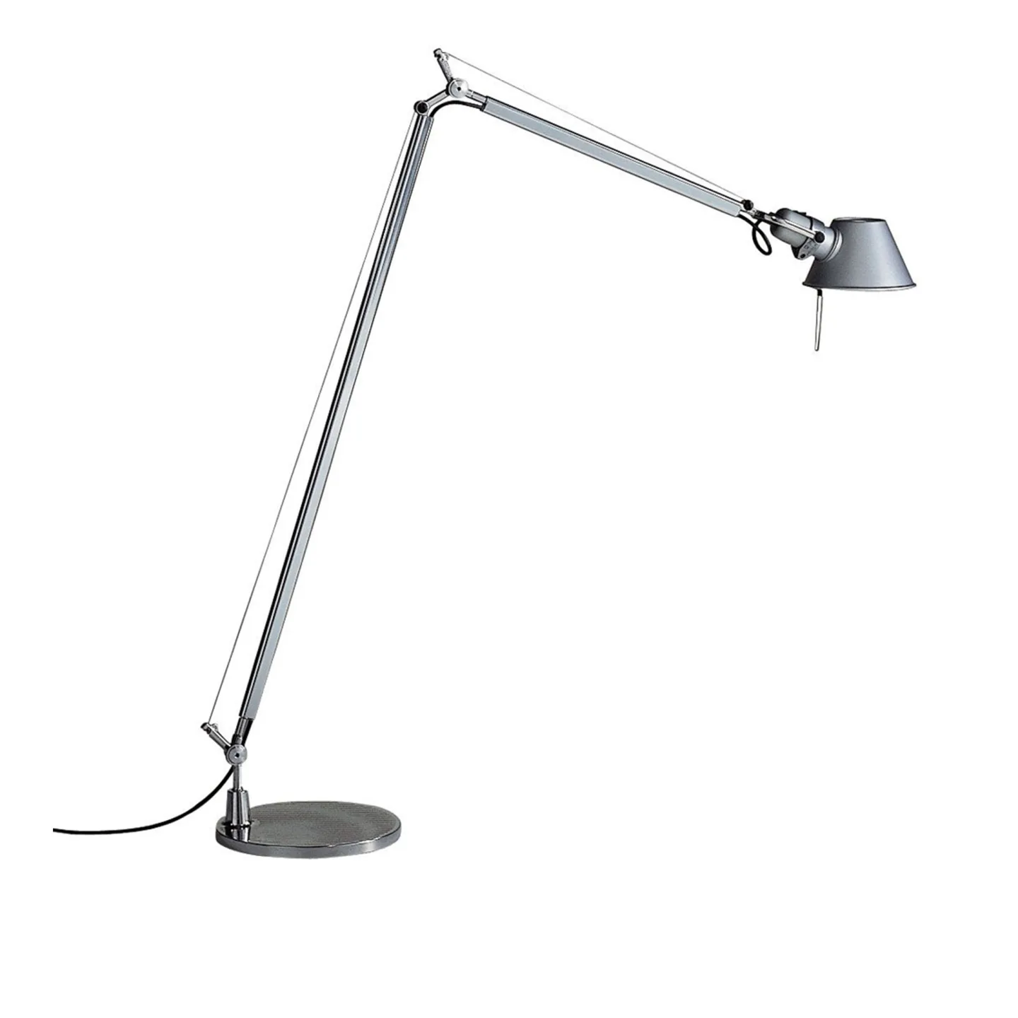 Artemide - Tolomeo Reading LED Golvlampa - Läslampor - Giancarlo Fassina,Michele De Lucchi - Silver