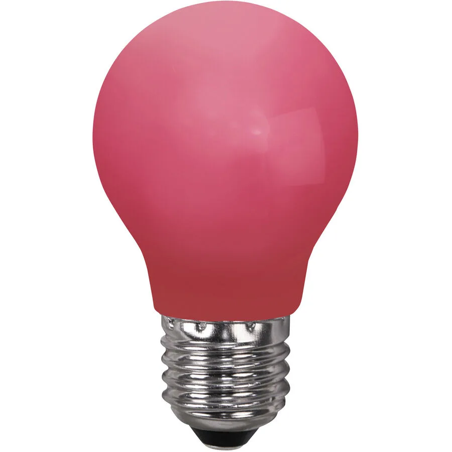 Bulbs Leuchtmittel Bulb Outdoor Kunststoff E27 0.9 W - Farbe: Rot - Material: Polycarbonat - LED - LED Leuchtmittel