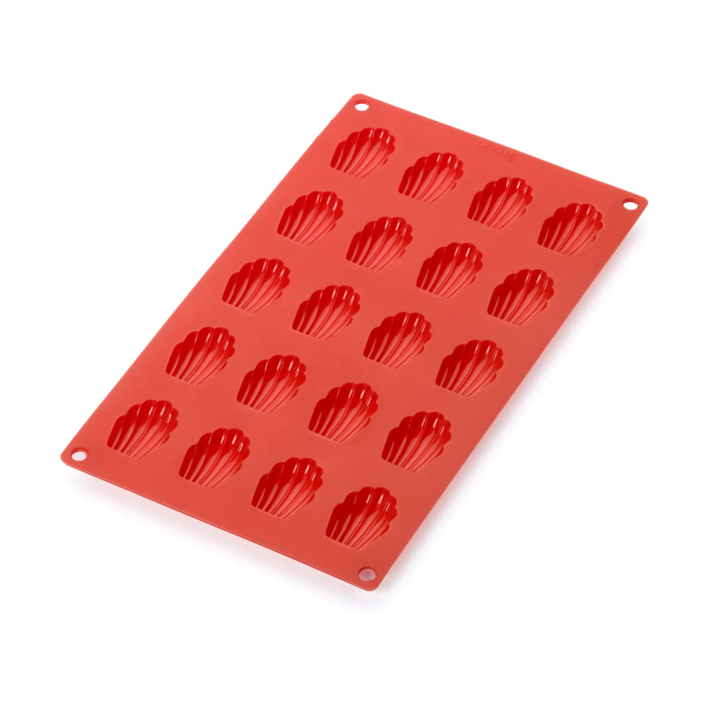 Lékué Lékué Mini-Madeleineform Silikon 20 Stk. Rot