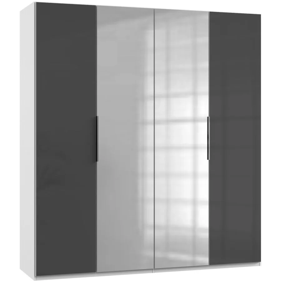 Kleiderschrank Sanko grau Holzwerkstoff B 200 cm