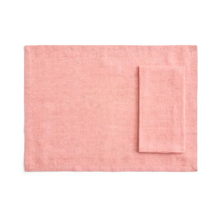 HAY Tavolo Tischset/Serviette 4er-Pack Soft coral