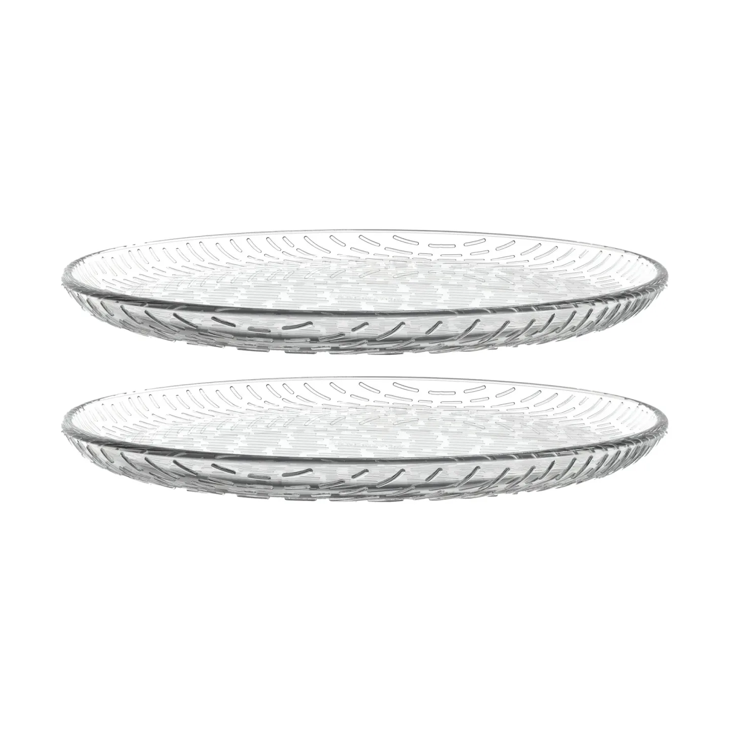 Marimekko Syksy Unterteller Glas Ø17 cm 2er-Pack Clear