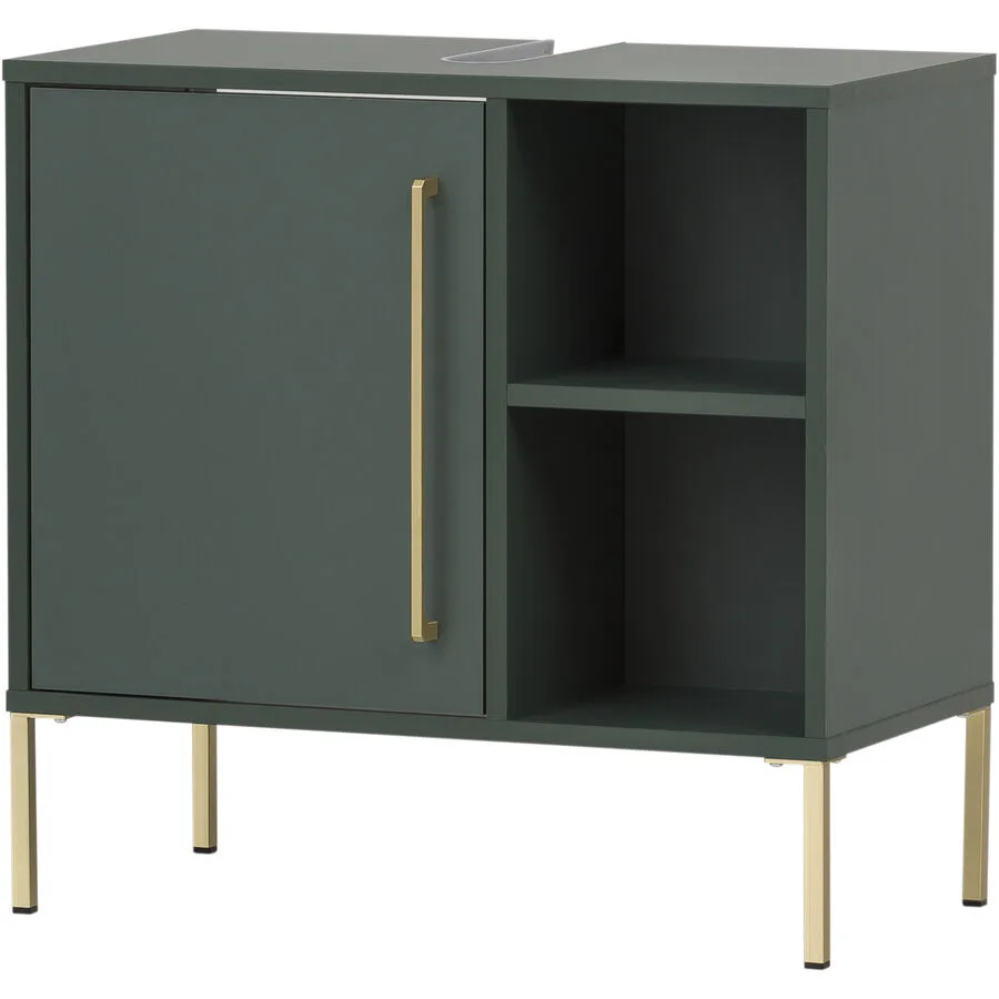 Waschbeckenunterschrank Annkatrin waldgrün Holzwerkstoff B 65 T 33 H 63 cm
