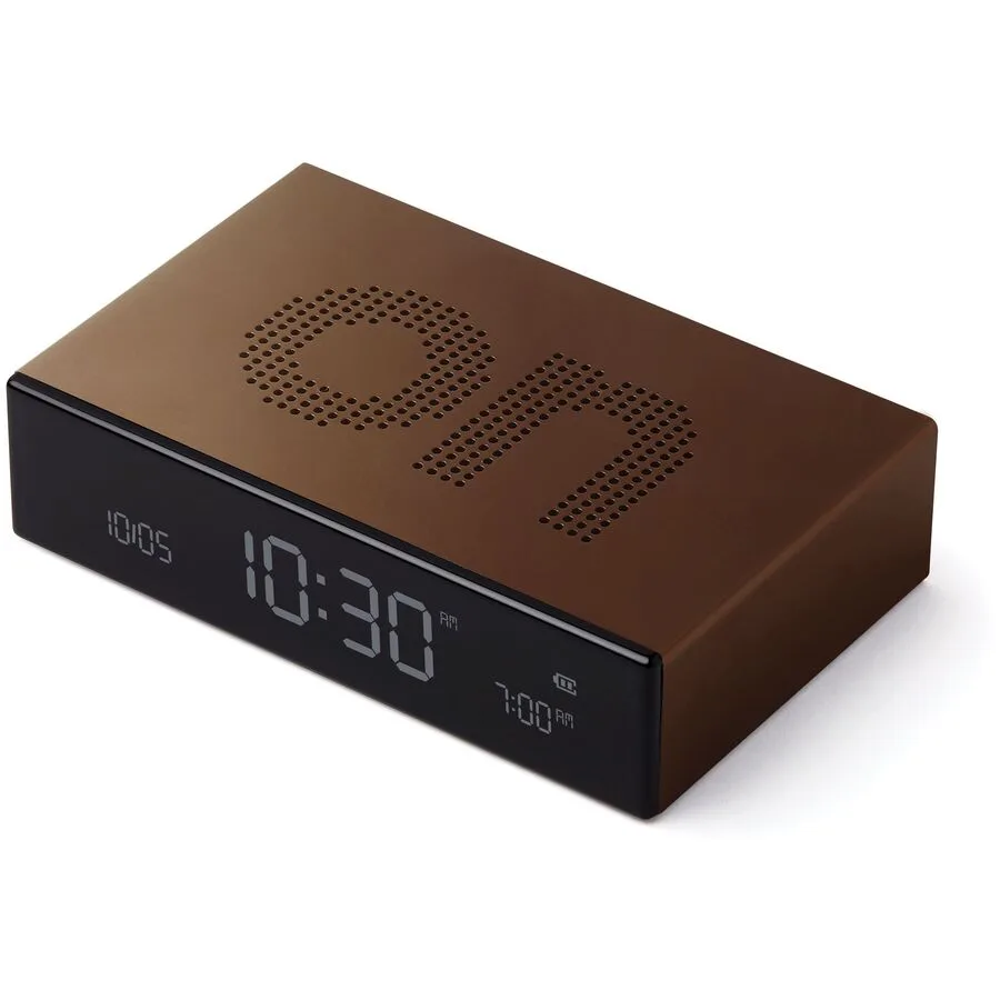 Lexon Wecker Flip Bronze Kunststoff