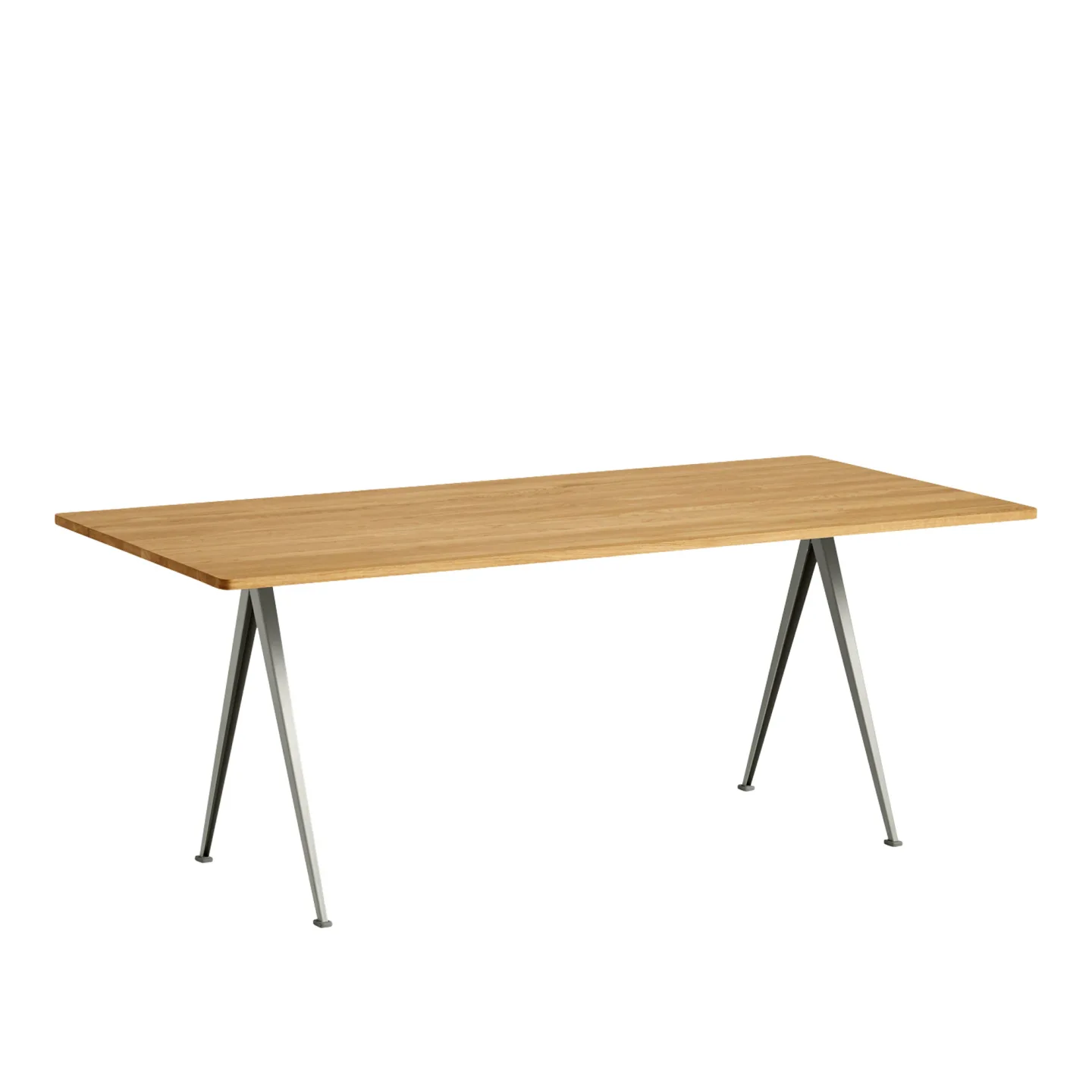 HAY - Pyramid Table 02 - Beige Base - Oiled Oak - 190x85 cm - Matbord - Friso Kramer,Wim Rietveld
