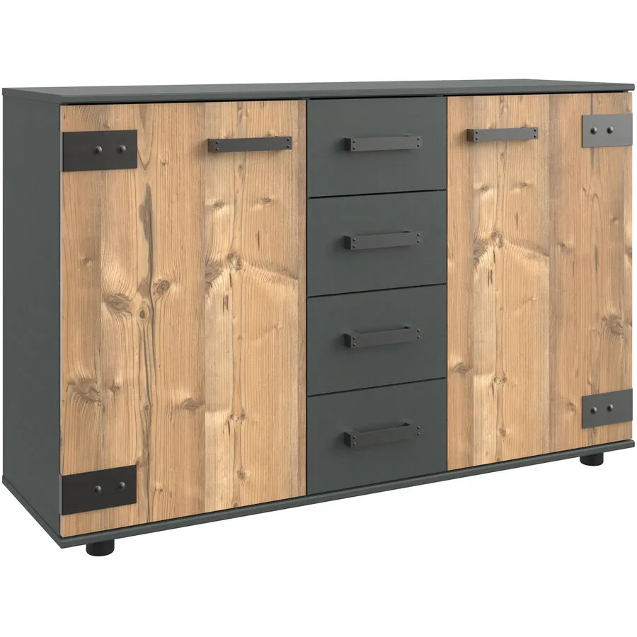 Kommode Jasmin Weisstanne Dekor Holzwerkstoff B 130 H 83 cm