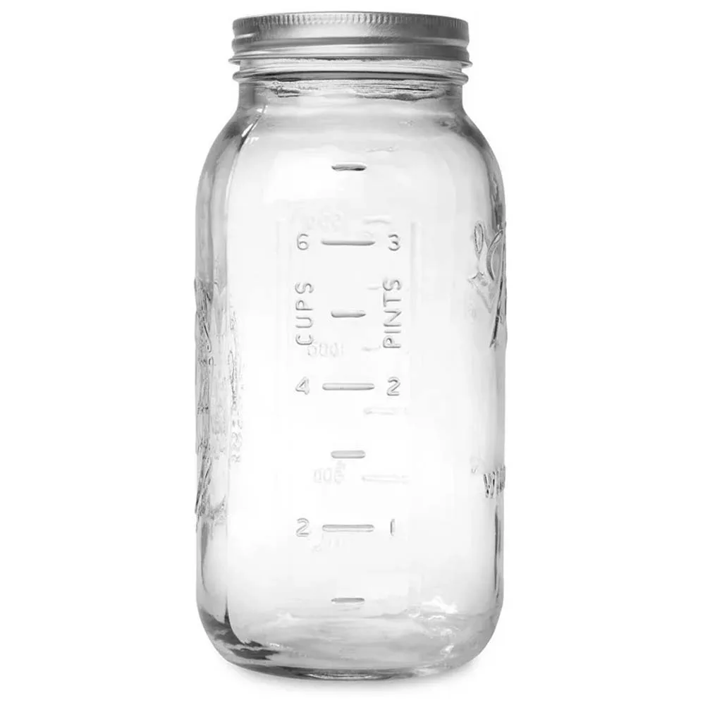 Mason jar - Half gallon 1,9 liter - Wide mouth