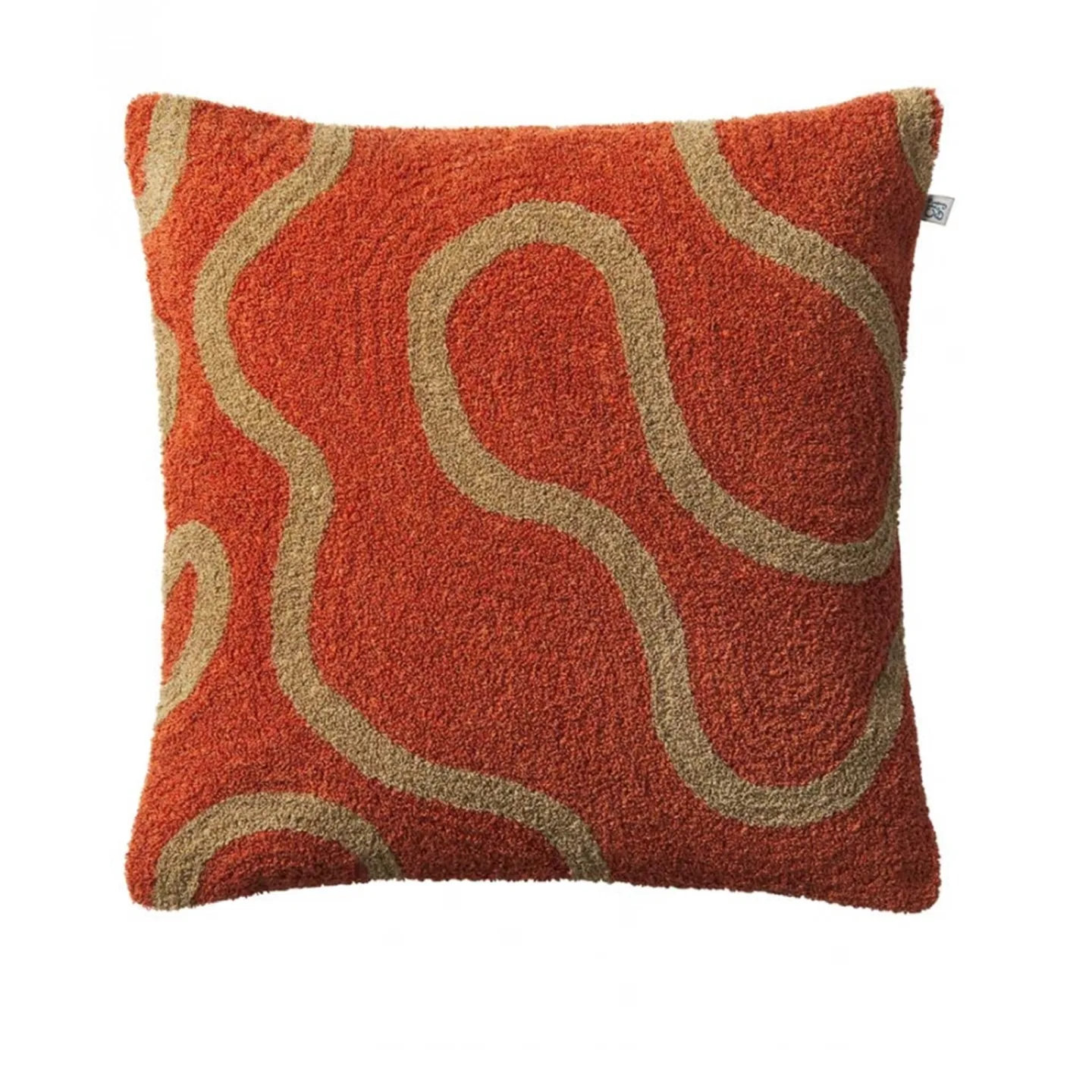Chhatwal & Jonsson - Swati Cushion Cover Apricot Orange/Sand 50 x 50 cm - Prydnadskuddar och kuddfodral - Stig Jonsson - Flerfärgad - Bomull/Textilmaterial