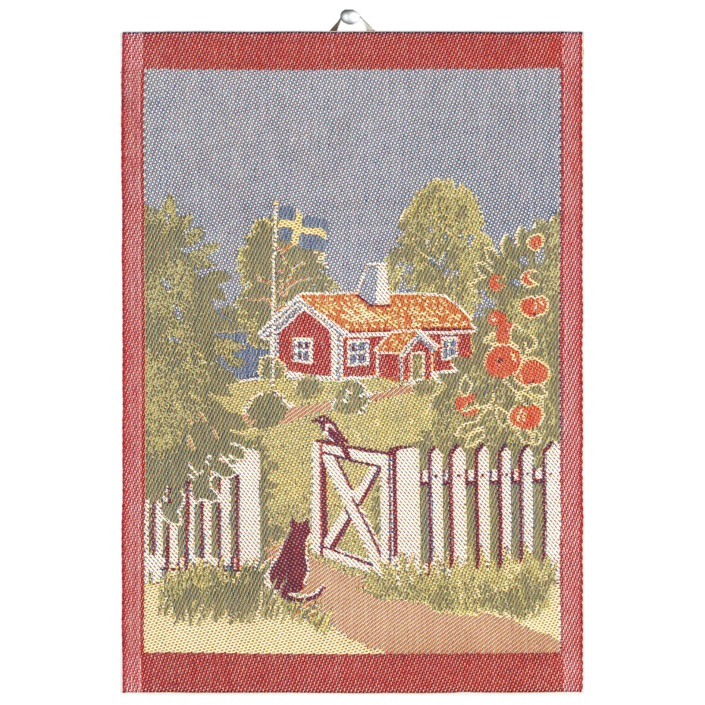 Ekelund Linneväveri Mitt Sverige kökshandduk 35x50 cm Multi