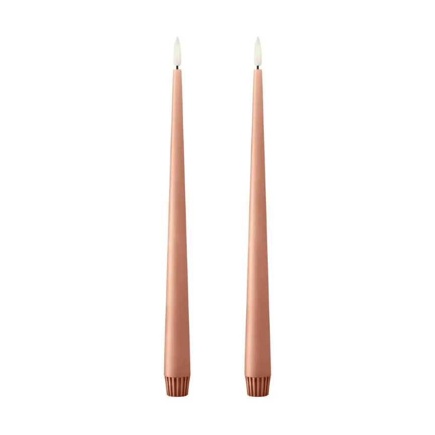 ester & erik ester & erik Stabkerzen LED 2er-Pack 20 Rosy caramel , 30 cm