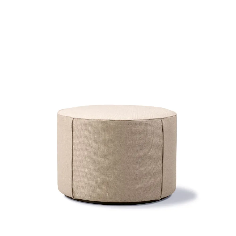 Fredericia Furniture Mono sittpuff Grand linen beige-Ø55 cm