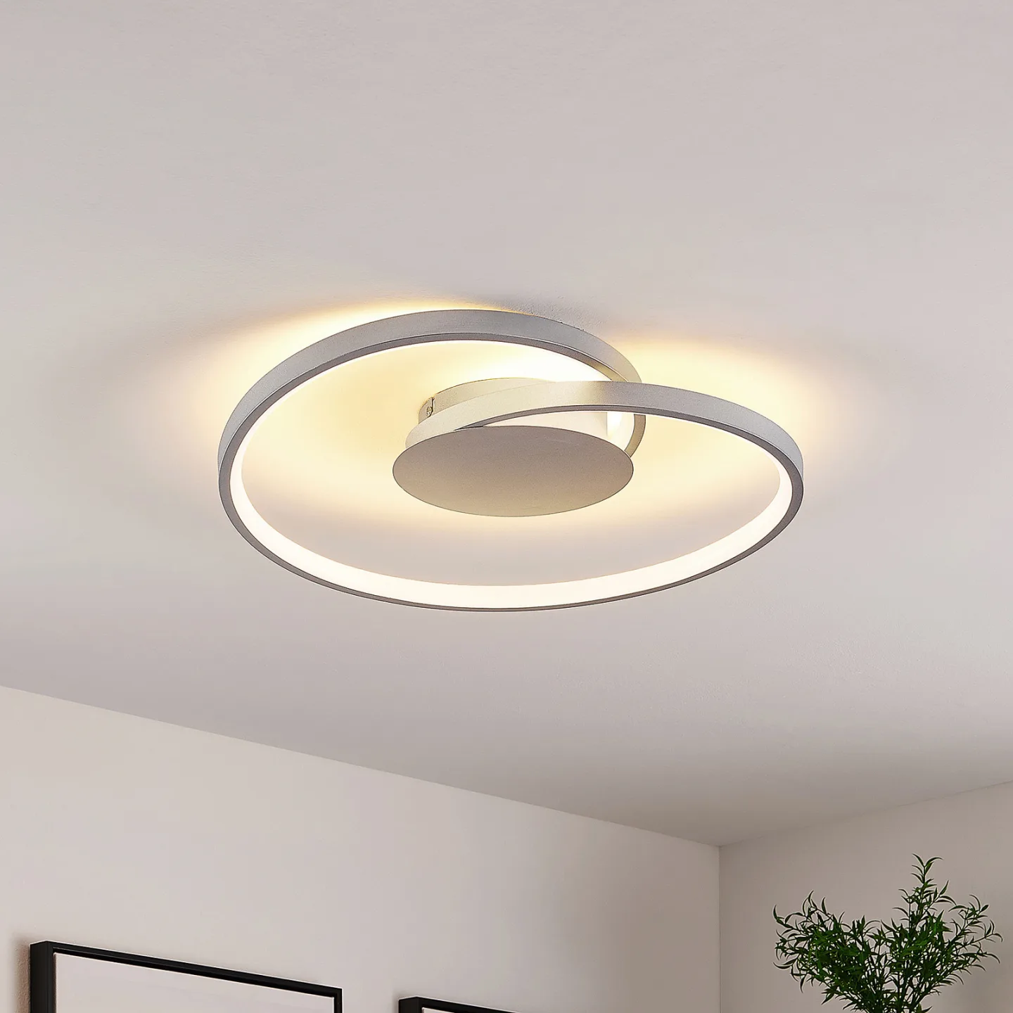 Enesa S Taklampe Silver - Lucande - Soverom - Moderne - Metall - Rund