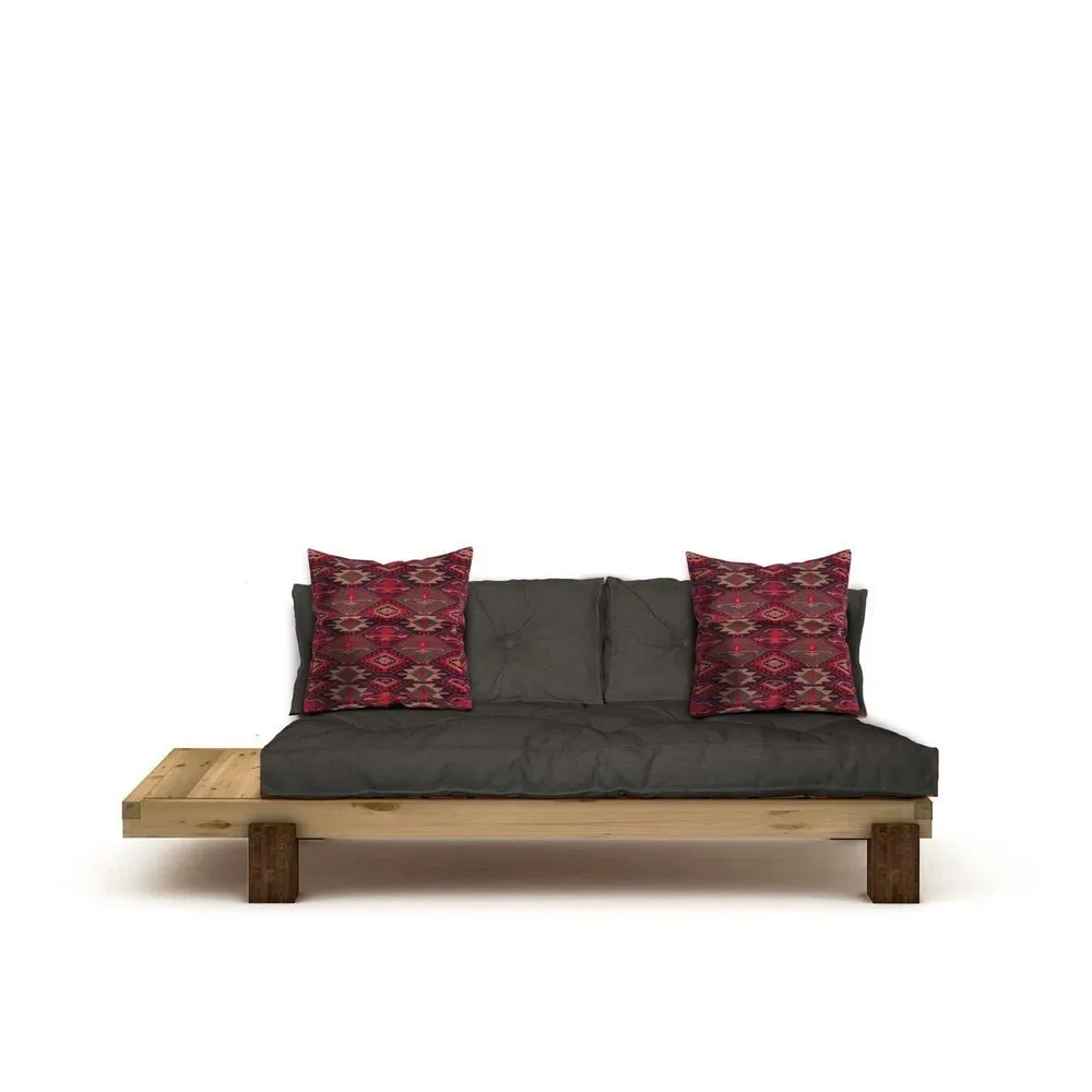 Fynros 2-sits Bäddsoffa - Natur/Antracit