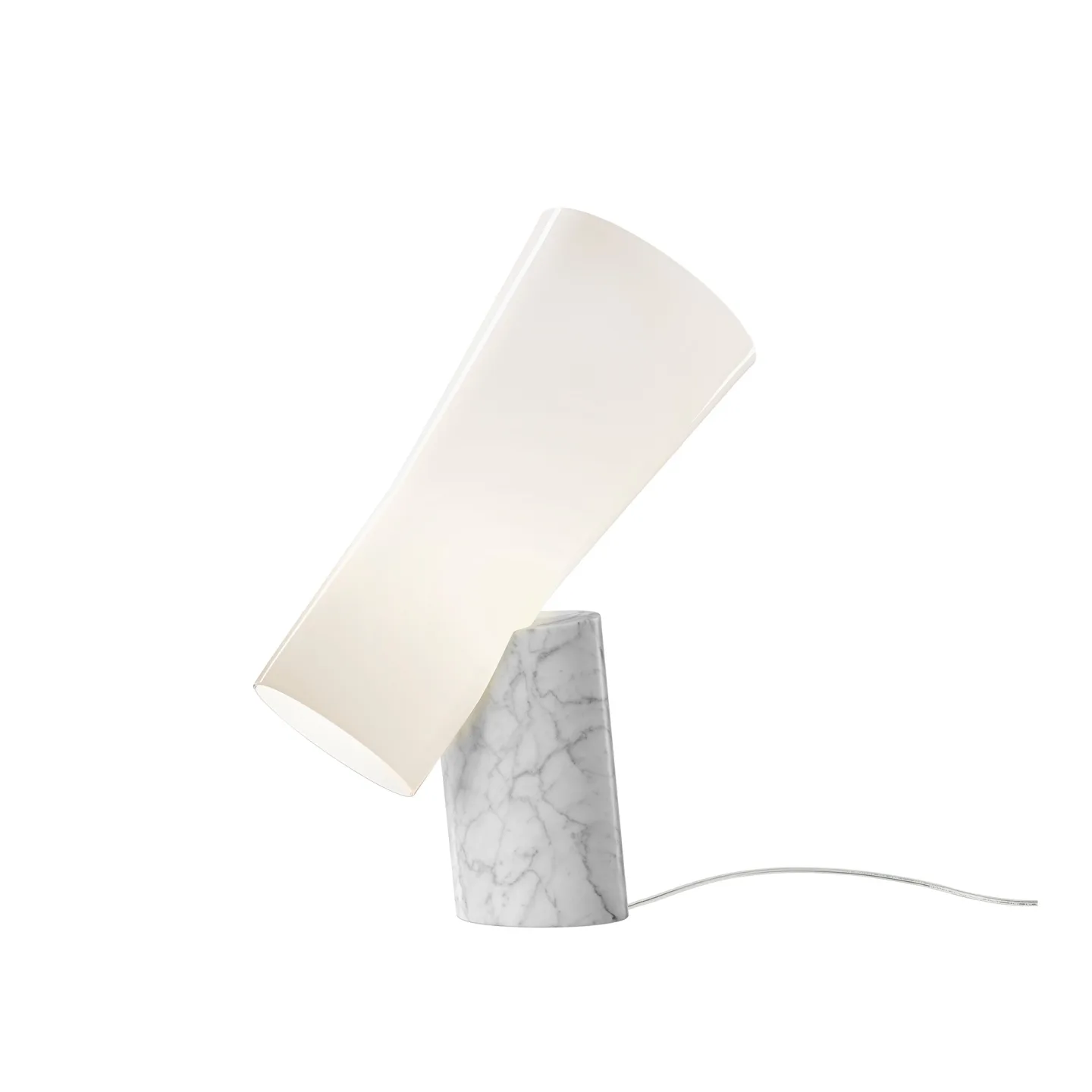 Foscarini - Nile Table Lamp Carrara marble - Bordslampor - Rodolfo Dordoni - Vit