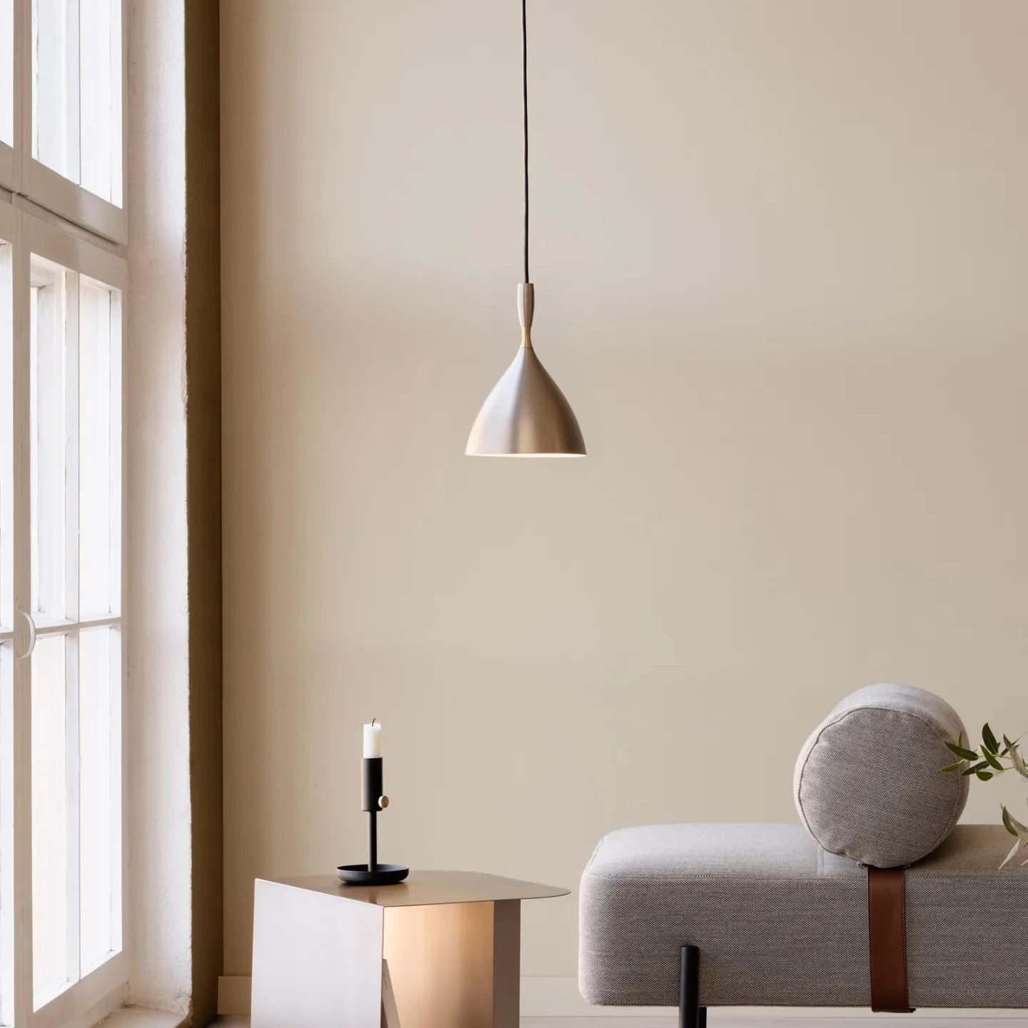 Dokka Pendelleuchte Steel - Northern - Wohnzimmer - Skandinavisch - Metall - Einflammig