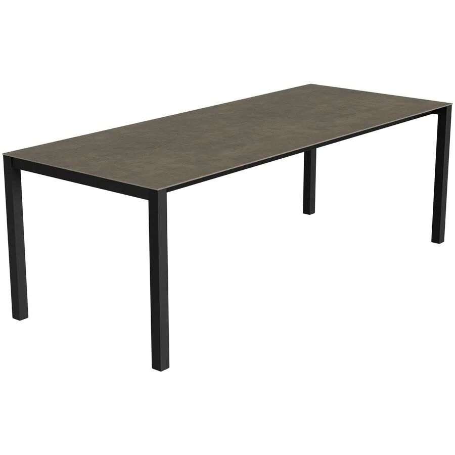 Gartentisch ausziehbar Campo Grande anthrazit / Roccia Keramik/Stahl B 220 T 90 cm - Möbel Konfigurator: Traummöbel individuell zusammenstellen
