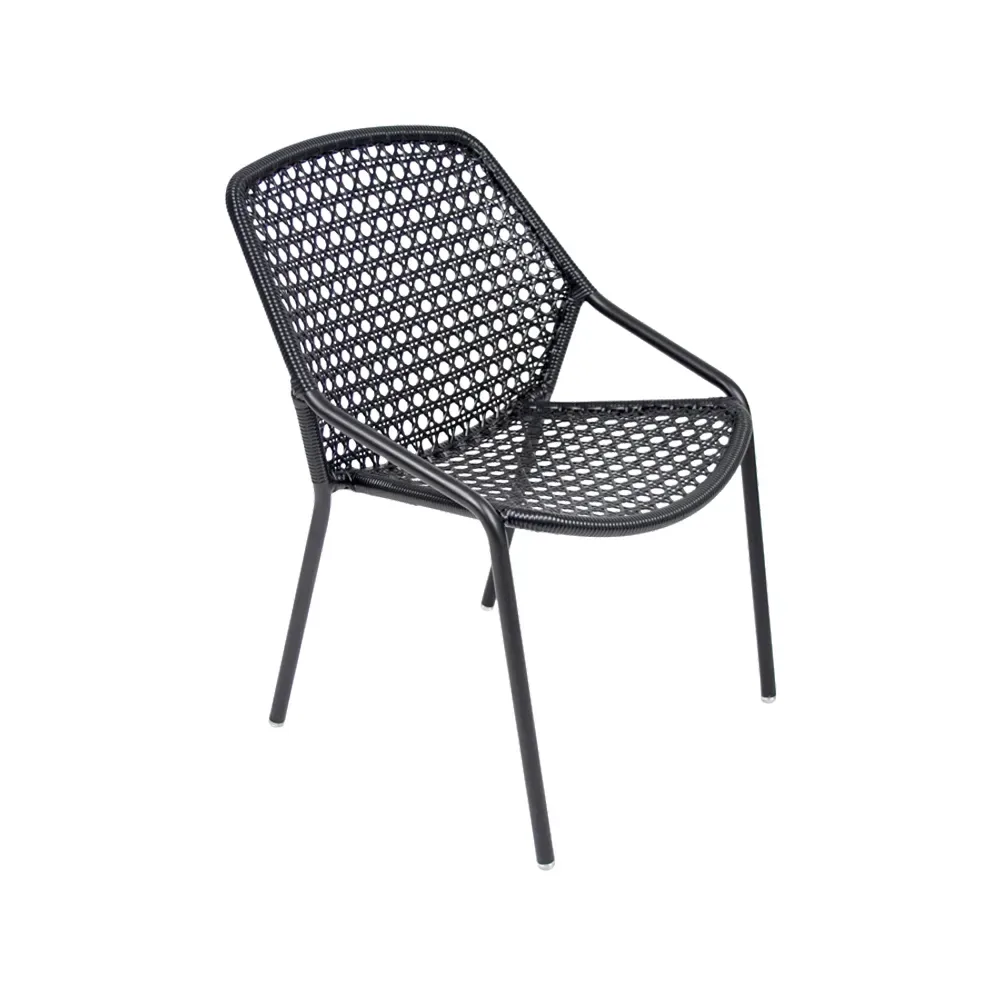 Fermob Croisette karmstol Liquorice (svart)