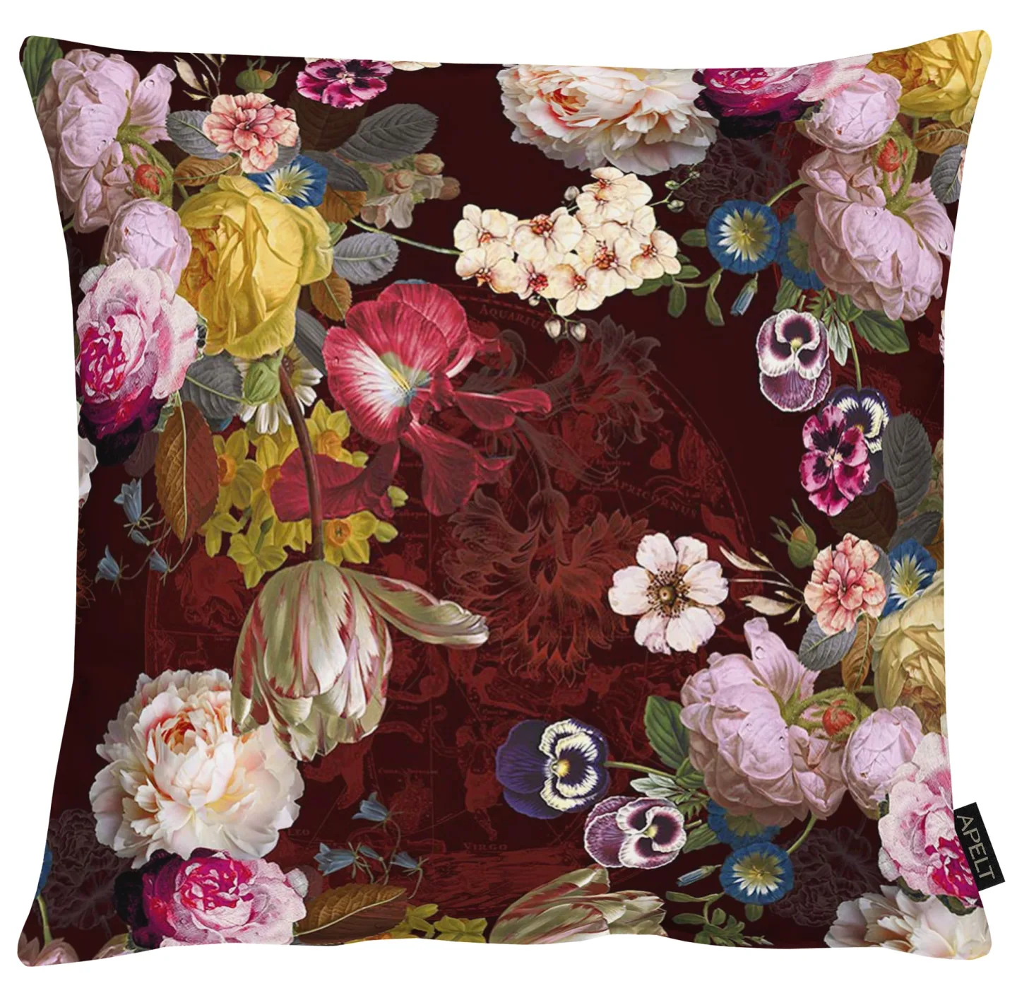 Apelt Kissenhülle Rosen Dunkellila 50x50 cm | Schubiger Möbel
