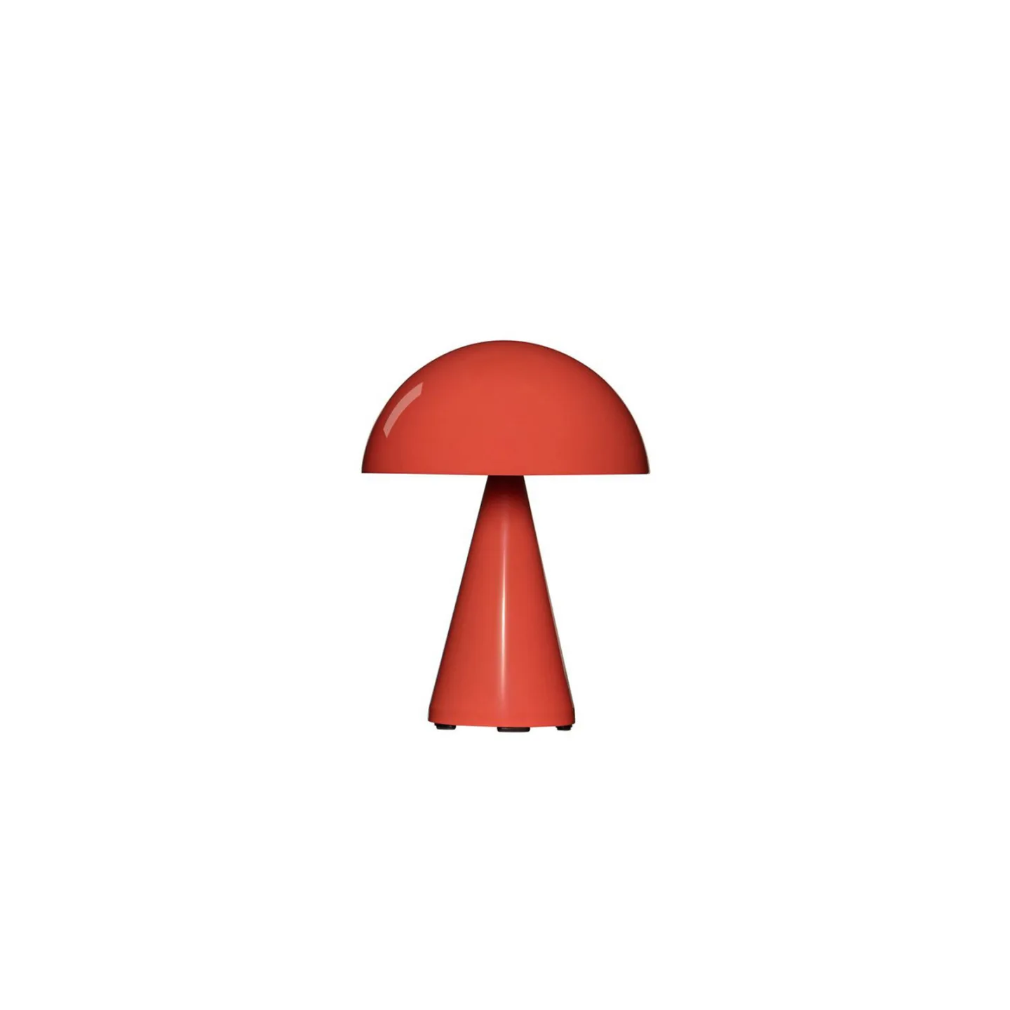 Hübsch Mush portabel bordslampa Bright red, 20 cm