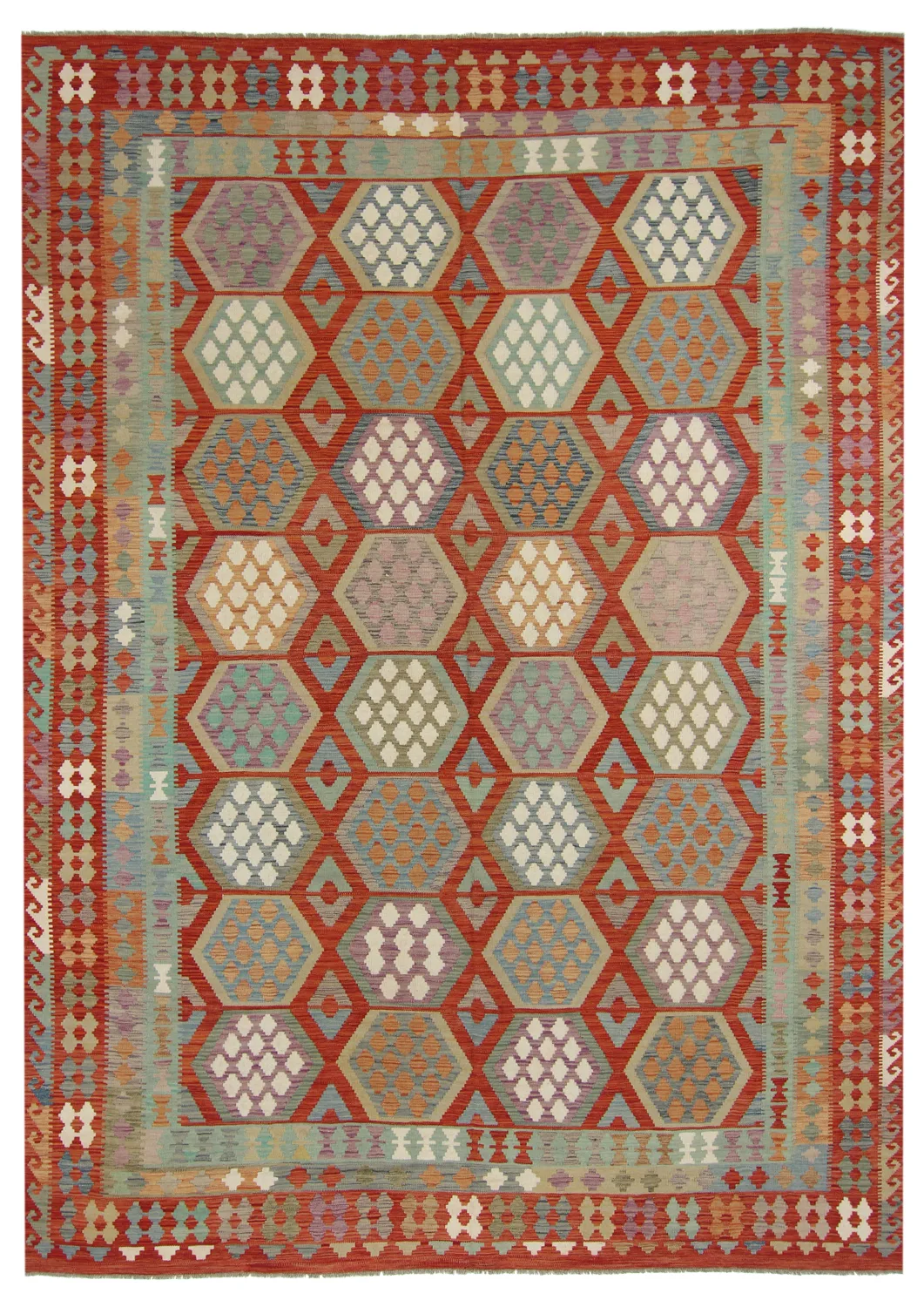 Orientalsk kelimteppe 353 x 253 cm (Størrelse: 353 x 253 cm)