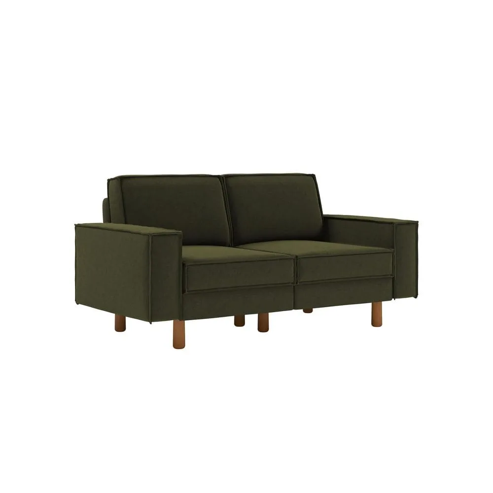 Vilsa 2-sits Soffa - Brun/Mörkgrön