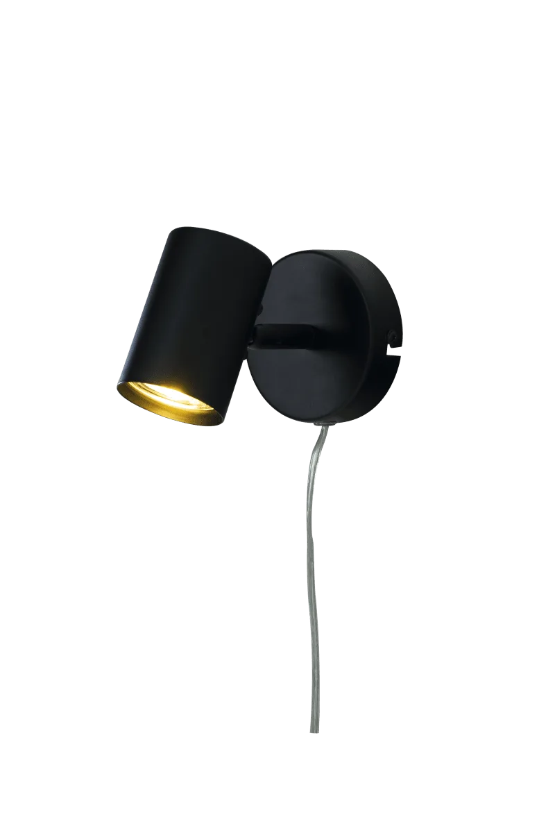 Aneta Lighting - Hugin - Sänglampa - Svart