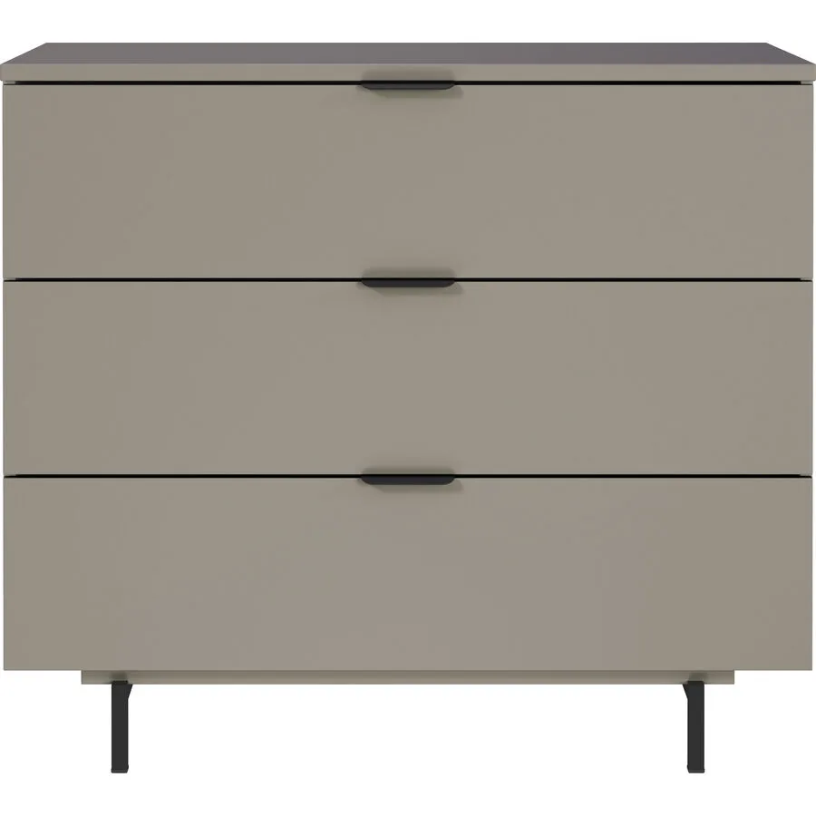 Kommode Tomino steingrau Holzwerkstoff B 105 H 92 cm