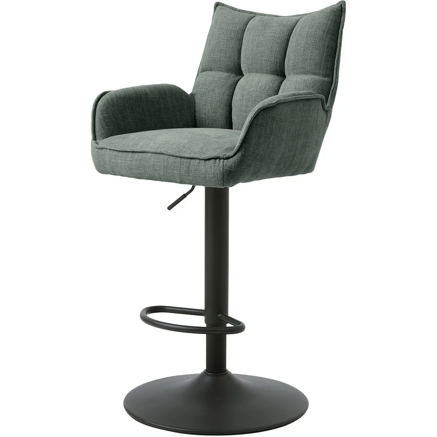 Barhocker 2er-Set Marie waldgrün Polyester H 53 cm