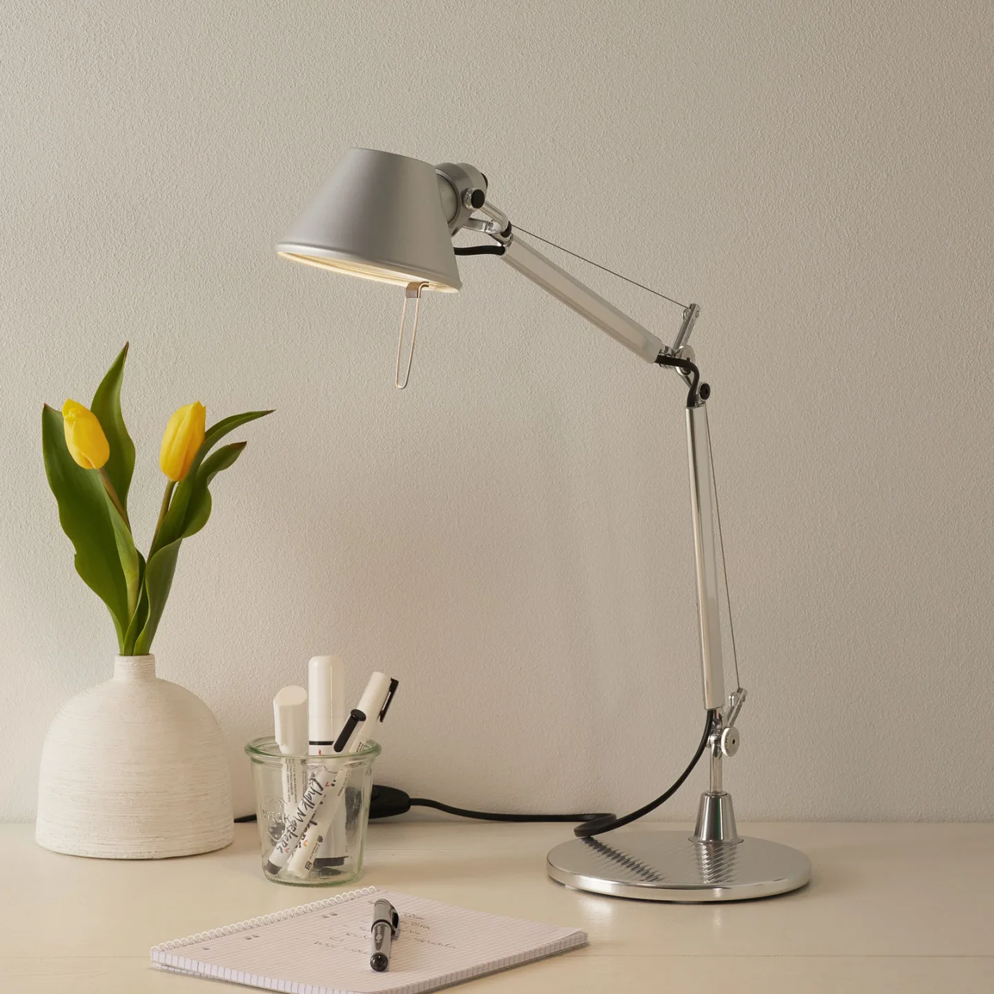 Artemide Tolomeo micro Tischleuchte Aluminium