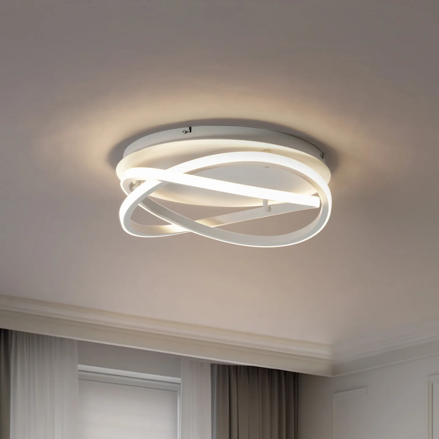 Aldric LED Loftlampe Ø45 Hvid - Lucande - Stue - Moderne - Aluminium - Rund