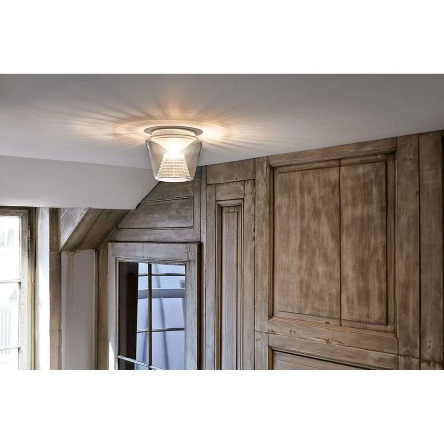 Annex LED Taklampe L Clear/Crystal - Serien Lighting - Stue - Glass