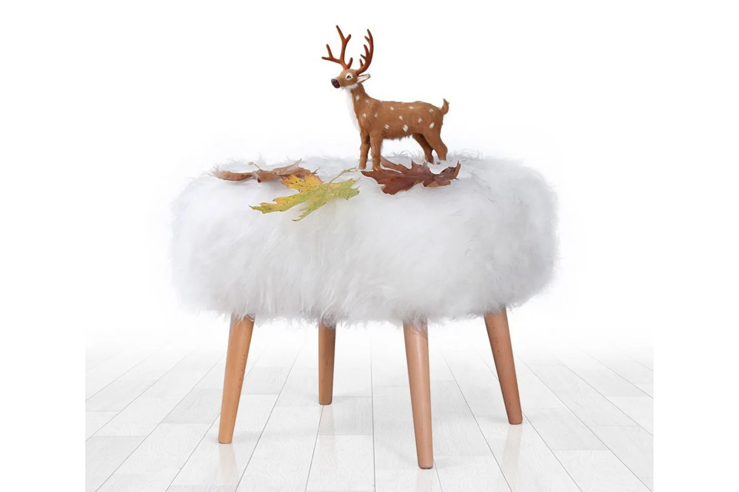 Baddeck Sittpuff 50 cm - Vit
